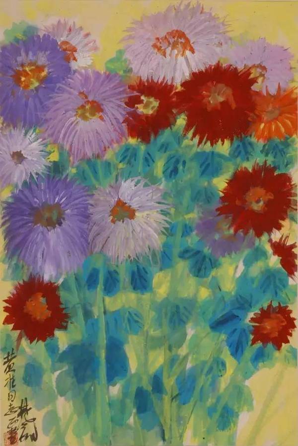 林风眠《花卉》1970年代 纸本设色 68x46cm 中华艺术宫藏.jpg